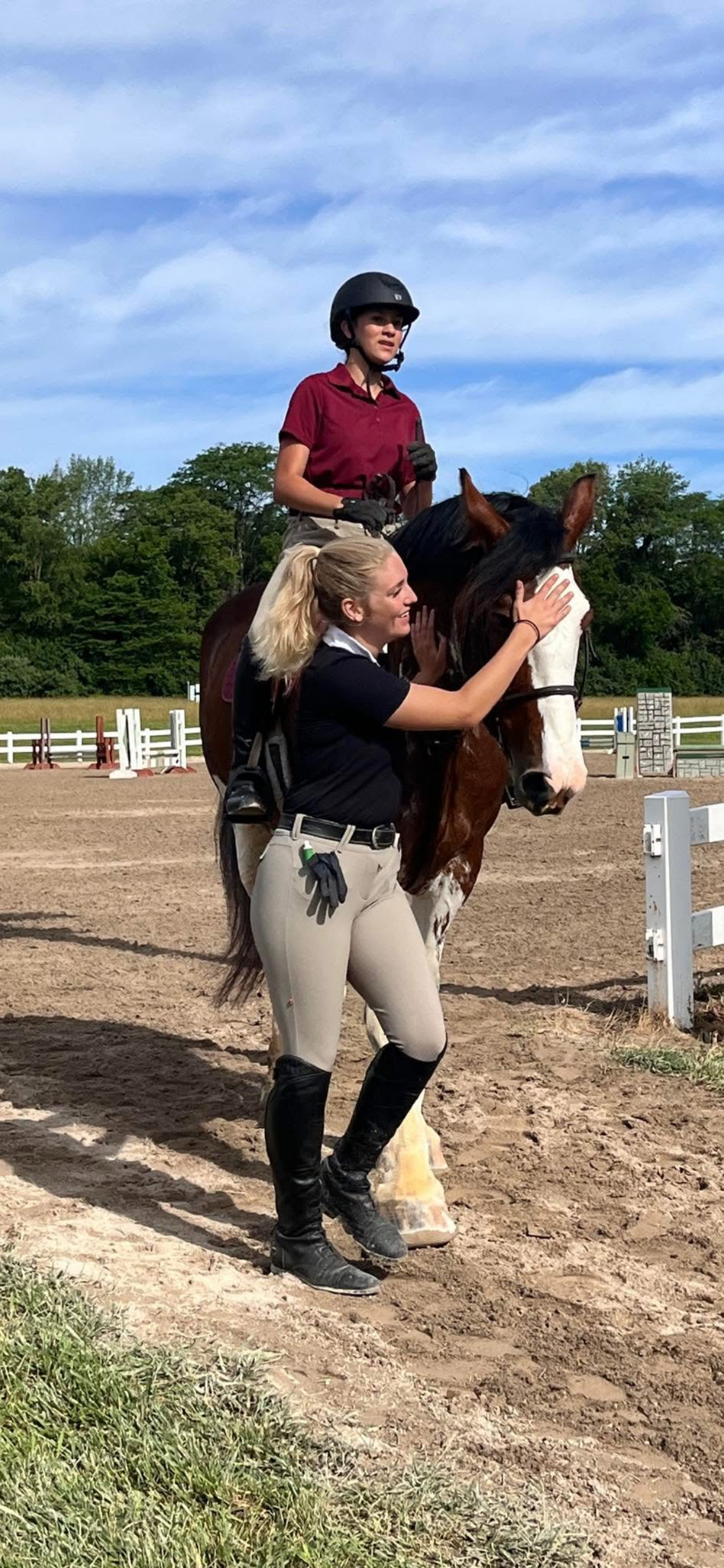 Paige with Client